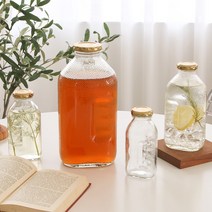 델몬트 유리병 레트로 빈티지 추억의물병 냉장고 보리차 병, 245ml