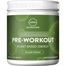 엠알엠 프리-워크아웃 식물성 에너지 아일랜드 퓨전, 240g, 1개