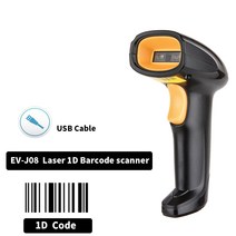 슈퍼마켓 상점 도서관을 위한 USB 유선 바코드 스캐너 레이저 CCD CMOS 1D 2D 바코드 리더 고품질의 저렴한 가격 바코드 스캐너, EV-J08