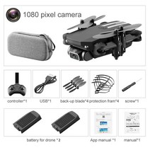 촬영 농업용 입문용 낚시 카메라드론 LS-MIN RC 미니 드론 4K 1080P HD 카메라 WiFi Fpv 공기 압력 고도 한, 19 1080P Black Bag 2B