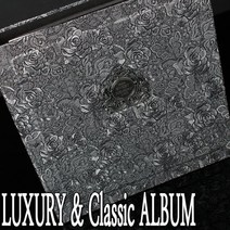 LUXURY통가죽앨범 대용량바인더형 접착식 or 포켓식 사진앨범, 상세설명 참조, AB971-와인통가죽앨범/c.포켓식속지(흑지)45매