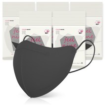 필나인 라이트핏 2D 새부리형 보건용 마스크 KF94 중형, 1개입, 50개, 모던블랙