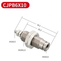 SMC 타입 CJPB CJPB10-10 단동 스프링 핀 마이크로 니들 에어 실린더, 02 CJPB6x10