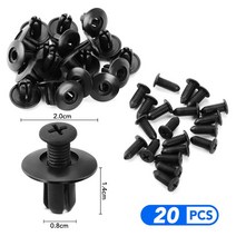 자동차패스너 자동차 범퍼 펜더 8mm 구멍 패스너 클립 현대 푸조 오펠 기아 라다 르노 마즈다 사브 스즈키, 01 20 pcs