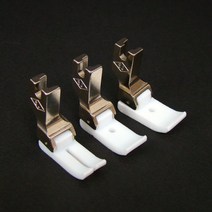 오렌지미싱 상아 테프론노루발 플라스틱 PVC뿔 공업용 재봉틀, 1개, 일반형 바닥(9-12.5)