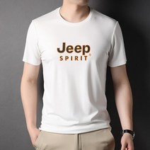 여름남자반팔티셔츠 JEEP 지프 t셔츠 라운드넥 이너티셔츠 얇은 와이드 루즈핏 배기 이지 캐쥬얼 상의 4786704691