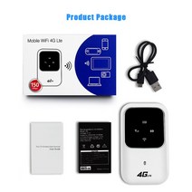 유심라우터 4G LTE 모바일 광대역 포켓 2.4G 휴대용 자동차 무선 라우터 FDD B1/B3 100Mbps 핫스팟 SIM 잠금 해제 와이파이 모뎀 5 사용자 공유