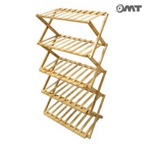 접이식 5단 화분진열대 890X500mm 대나무 원목 선반 화분받침대 정리대 OCP 5089, 접이식 5단 화분진열대 890X500m