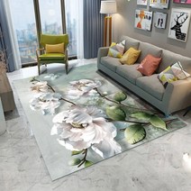 3D 착시 4계절 유니크 카페트 러그 대형 거실 환상 입체 카펫 아름다운 꽃 3d 인쇄 바닥 매트 도어 매트 미끄럼 방지 매트 침실 홈 장식