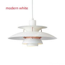 북유럽조명 덴마크 디자인 펜던트 조명 우산 Led 행잉 램프 라이브 룸 루이 러스터 주방 Paulsen, 10 modern white_03 Dia30cm
