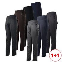 1+1 봄 가을 춘추용 여성 스판 밴딩 엄마옷 마담옷 중년 기본 바지