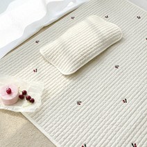돗투돗x마롤로뜨 아기 이불 누빔 패드 유아 요, 누빔패드이불_상큼체리 / 이케아(60x120cm)