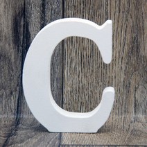 글자시트지도매 1pc Diy 독립형 나무 문자 흰색 알파벳 웨딩 생일 파티 홈 장식 개인 이름 디자인 도매, 03 C_01 8cm