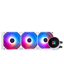 ARGB 수냉쿨러 CPU팬 화이트 올인원 라지에이터 모터, AQUA ELITE 360 WHITE ARGB