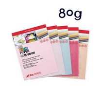 두성 A4 칼라OA팬시페이퍼 80g 25매포장, 25매입, 19 하늘색