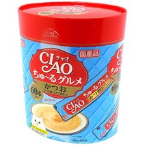 이나바 챠오츄루 고양이 간식, 가다랑어, 60개입