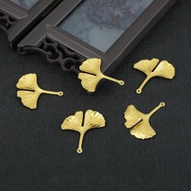 10pcs 선조 꽃 잎 포장 스크랩북에 대 한 금속 매력 DIY 쥬얼리 공예 랩 귀 액세서리, 15 25x29mm Gold 10pcs