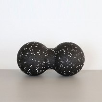 순잠 SOONZAM 다용도 스포츠 마사지볼 땅콩볼, 8x16cm, 블랙 점박이