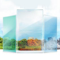 붙이는 창문필름 썬팅 자외선차단시트 유리창단열필름 유리시트지 UV차단 단열제 단열, 창문필름 블루 10M