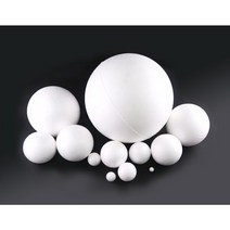 스티로폼공 스티로폼볼 구 알갱이 백구 우드락볼 10mm~200mm, 30mm, 18개