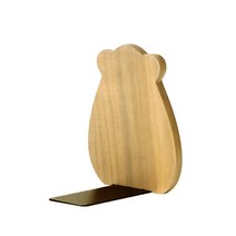 곰돌이 우드 북앤드 감성 원목 테디 책꽂이, 메이플