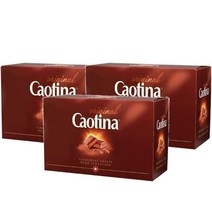 카오티나오리지널 스위스 퓨어 센세이션 초콜릿 15g 100개 CAOTINA ORIGINAL Chocolate Suisse pure Sensation, 3팩