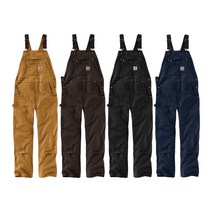 칼하트 칼하트 빕 데님 남성 오버롤 멜빵바지 CT102776