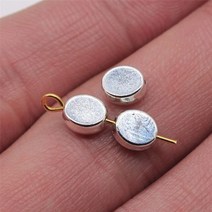 보석 만들기위한 금속 합금 구슬 골동품 실버 색상 조각 비즈 DIY 공예 만들기 결과 수제 티베트어 10 개, 6x7mm-Silver