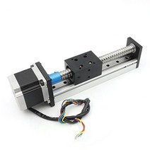 100mm 리니어 스테이지 1축 액추에이터 스퀘어 리니어 레일 리니어 스테이지 액추에이터 + 1605 볼 나사 C7 + Nema23 스테핑 모터 부착 1.2N.m 2상 4선 3A 56mm 23HS6430