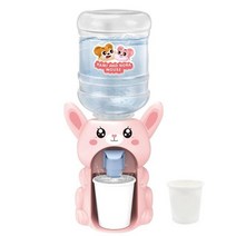 미니 정수기 필터 간이 휴대용 자취 1인가구 귀여운 차가운/ 물 주스 우유 마시는 분수 만화 돼지 주방 장난감 어린이를 위한 워터 디스펜서 선물, [02] Rabbit Beans