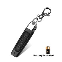 Kebidu 차고 문 원격 제어 433MHZ 자동 쌍 복사 4 키 버튼 오프너 복사기, 01 Black ABCD