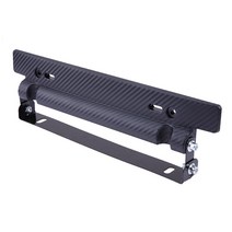 320X60X45mm 범용 자동차 번호판 홀더 조정 가능한 프레임 블랙 탄소 섬유 메쉬 브래킷