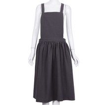 앞치마 간단한 세척면 유니폼 원예 커피 숍 진회색 요리 여성 레이디의 주방을위한 성인 앞치마, 하나, 보여진 바와 같이