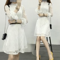 세스 화이트 레이스 원피스