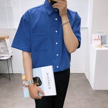 애드매이브 11컬러 남녀공용 이지 포켓 오버핏 반팔셔츠 남방