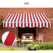 접이식 차양막 어닝 3x2.5m 베란다 야외 카페 그늘막 햇빛가리개 차광막 비가림막, 단품, 단품