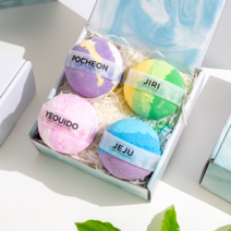 배쓰올로지 배쓰밤 거품 입욕제 베스밤 4종 세트, 200g, 1세트