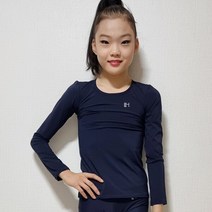 한디자인 연습복 라운드 베이직 롱슬리브 (네이비)