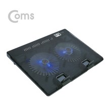 라이트컴 Coms BS100 노트북 쿨러 17인치 쿨링패드 듀얼팬 저소음 받침대-쿨링받침대