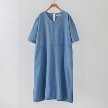 아이우먼 데님뒷포켓절개원피스 TGK010M306 빅사이즈