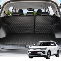 티볼리 전차종 퀼팅 트렁크매트 등받이매트 차박 QU, 베리뉴티볼리(19년6월~) 분리형, 트렁크매트+등받이세트x블랙화이트