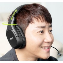 TITAN WH7 가상 7.1채널 무선 게이밍 충전 헤드셋, 단품