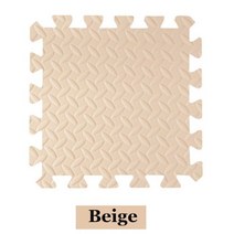 두꺼운 퍼즐 매트 놀이 2.5 cm 어린이 연결식 운동 타일 러그 바닥 완구 카펫 소프트 등산 패드 EVA, Beige_1 pcs 30cm by 2.5cm