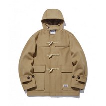 EBBETSFIELD 울 오버핏 숏 더플코트 카멜