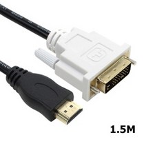 HDMI to DVI-D 케이블 1.5M dp케이블/모니터케이블/hdmi연장케이블/hdmi젠더/hdmi단자/랜젠더/무선수신기/dvi케이블/hdmi연결/파워케이블, 단일 모델명/품번