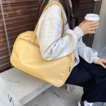 로로프렌즈 여성 투룸 스퀘어 빅 숄더백
