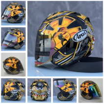 아라이 바이크 헬멧 오토바이, XXL, 5-골든 소드 가드-골든 렌즈 포함