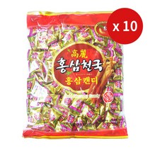 한양제과 고려홍삼천국 홍삼캔디 900g (약270개) x 10개 한박스