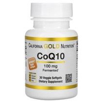 옵션필수확인)California Gold Nutrition CoQ10 100mg 베지 소프트젤 옵션필수확인, 100 mg, 30 개