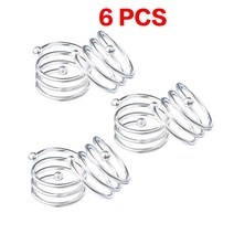 6/12PCS 골드 실버 냅킨 링스 버클 웨딩 크리스마스 생신 냅킨 링은 꽃 잎 Flower Leaf Napkin Rings Serviette Buckle Gold Silver, 6 PCS- 스파이럴 실버